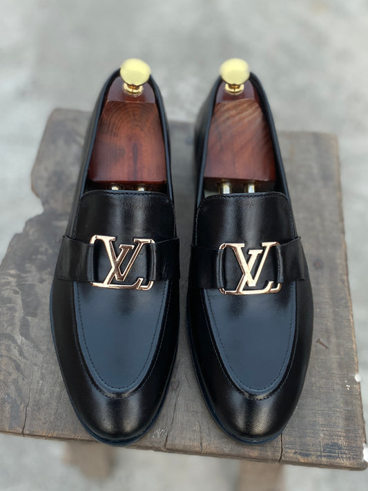 SKU-246 Black Cow Leather Loafers