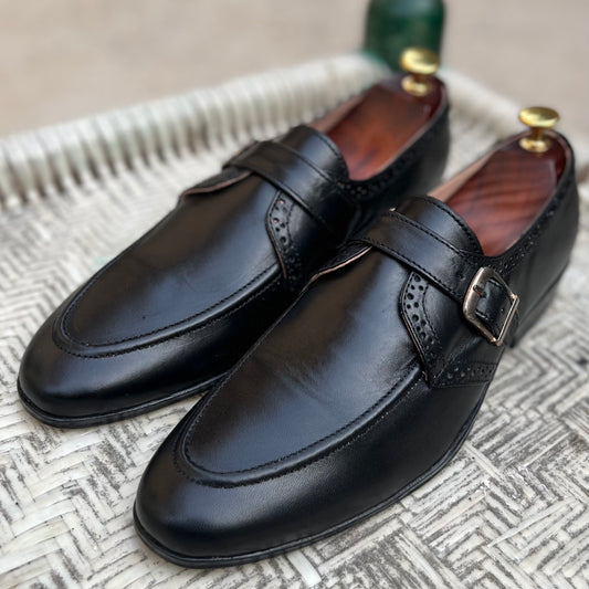 Black Analine Formal Leather Loafers